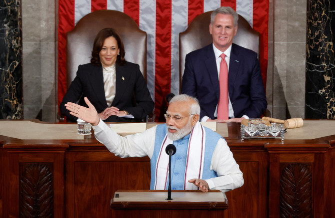 Prime Minister Modi delivers a speech at the Joint Session of the United States Congress.