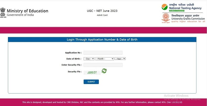 UGC NET June 2023 Phase-1 admit card has been released on the official website ugcnet.nta.nic.in.