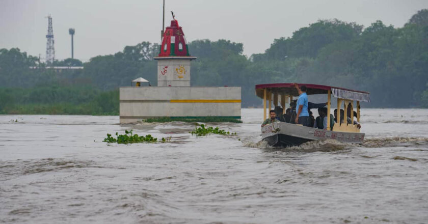 Life comes to a grinding halt as Delhi grapples with the inundation while the tumultuous waters of the Yamuna River
