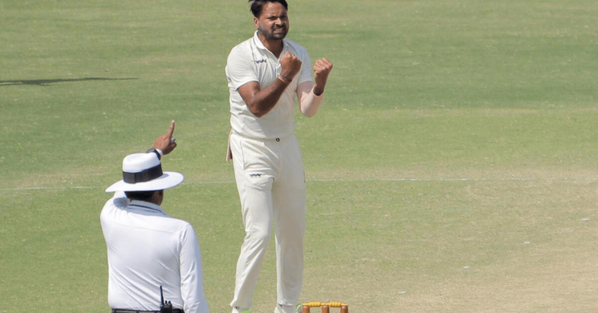 Mukesh Kumar claimed his maiden wicket as the Windies managed to reach a score of 117/2.