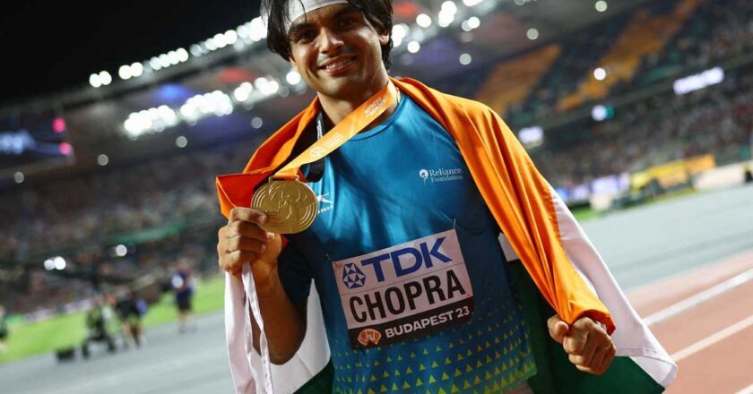 Neeraj Chopra achieves historic victory as the first Indian to secure gold at the World Athletics Championships