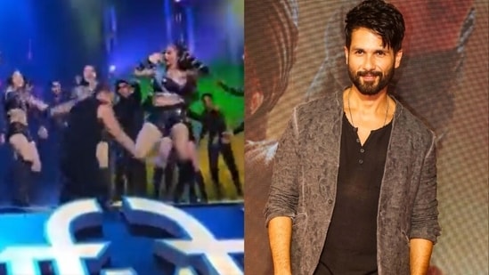 Shahid Kapoor falls on stage while performing at IFFI later