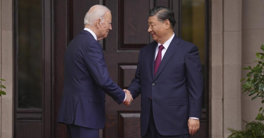 Biden and Xi, in California, promise to work to avoid conflict
