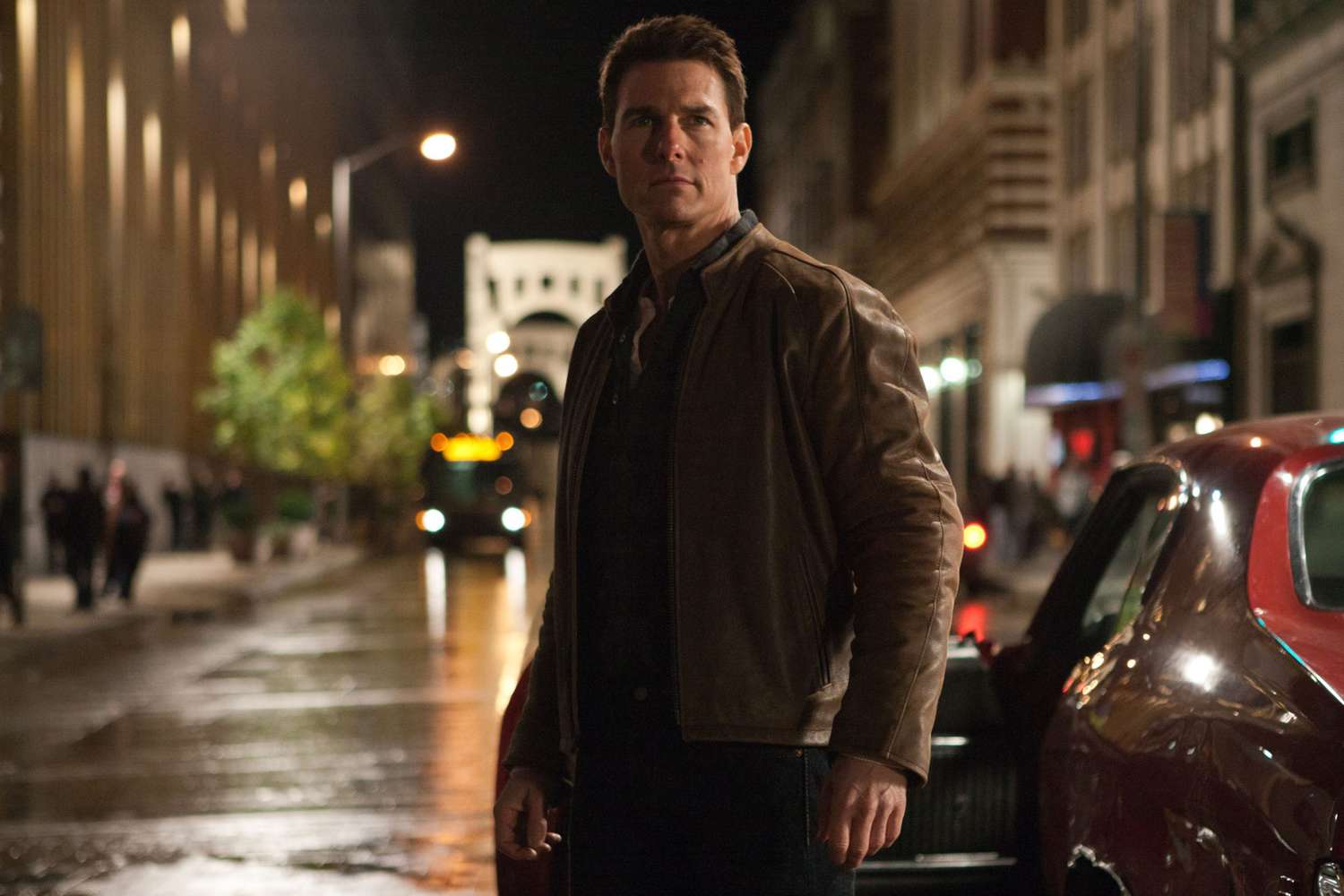 Tom Cruise as Jack Reacher in the film adaptation of the books.