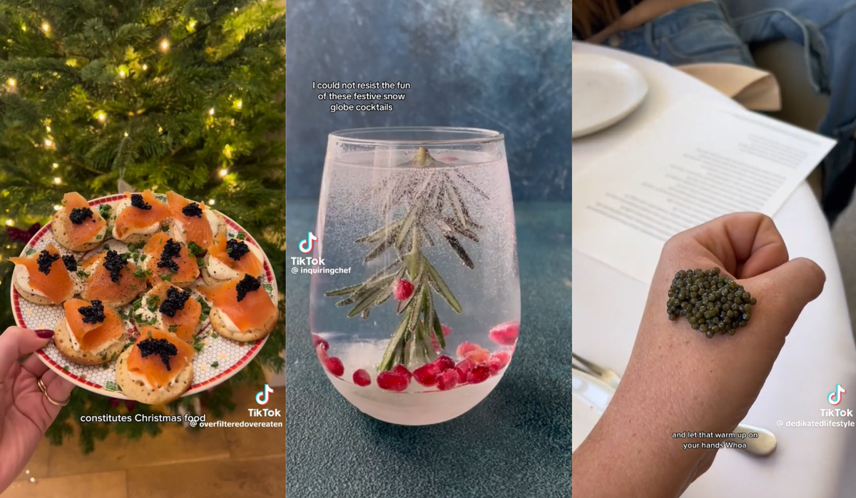 The five festive TikTok food trends of 2023 from caviar