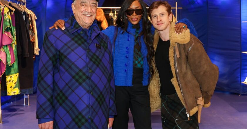 Naomi Campbell, Mary Berry and Joanna Lumley celebrate Burberry at Harrods