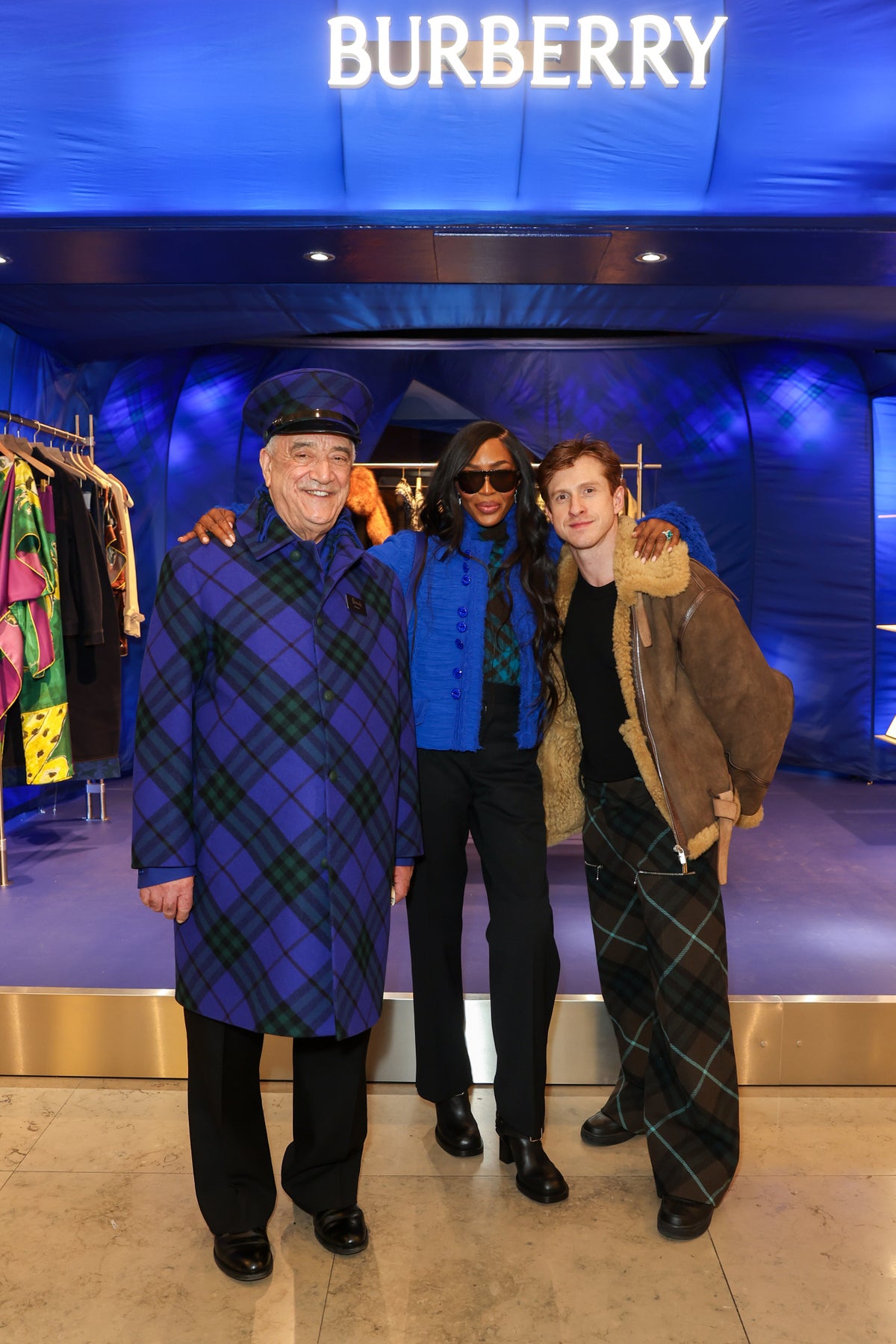 Naomi Campbell Mary Berry and Joanna Lumley celebrate Burberry at