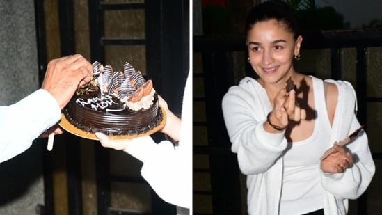 Alia Bhatt has the sweetest reaction as she cuts cake with ‘Raha’s mom’ written on it. Watch | Bollywood