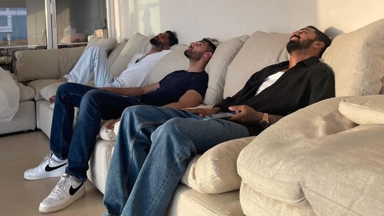 Suniel Shetty shared a photo with Ahan Shetty and KL Rahul on the cricketer's birthday. Suniel Shetty shared a photo with Ahan Shetty and KL Rahul on the cricketer's birthday.