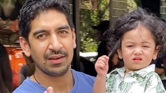 Ayan Mukerji with Raha Kapoor Ayan Mukerji with Raha Kapoor