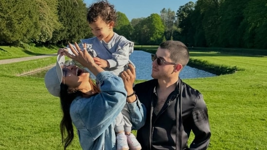 Priyanka Chopra with Malti Marie and Nick Jonas in Ireland. Priyanka Chopra with Malti Marie and Nick Jonas in Ireland.