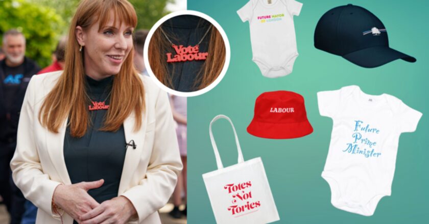 Election merch madness! Bucket hat, baseball cap or babygro for your vote?