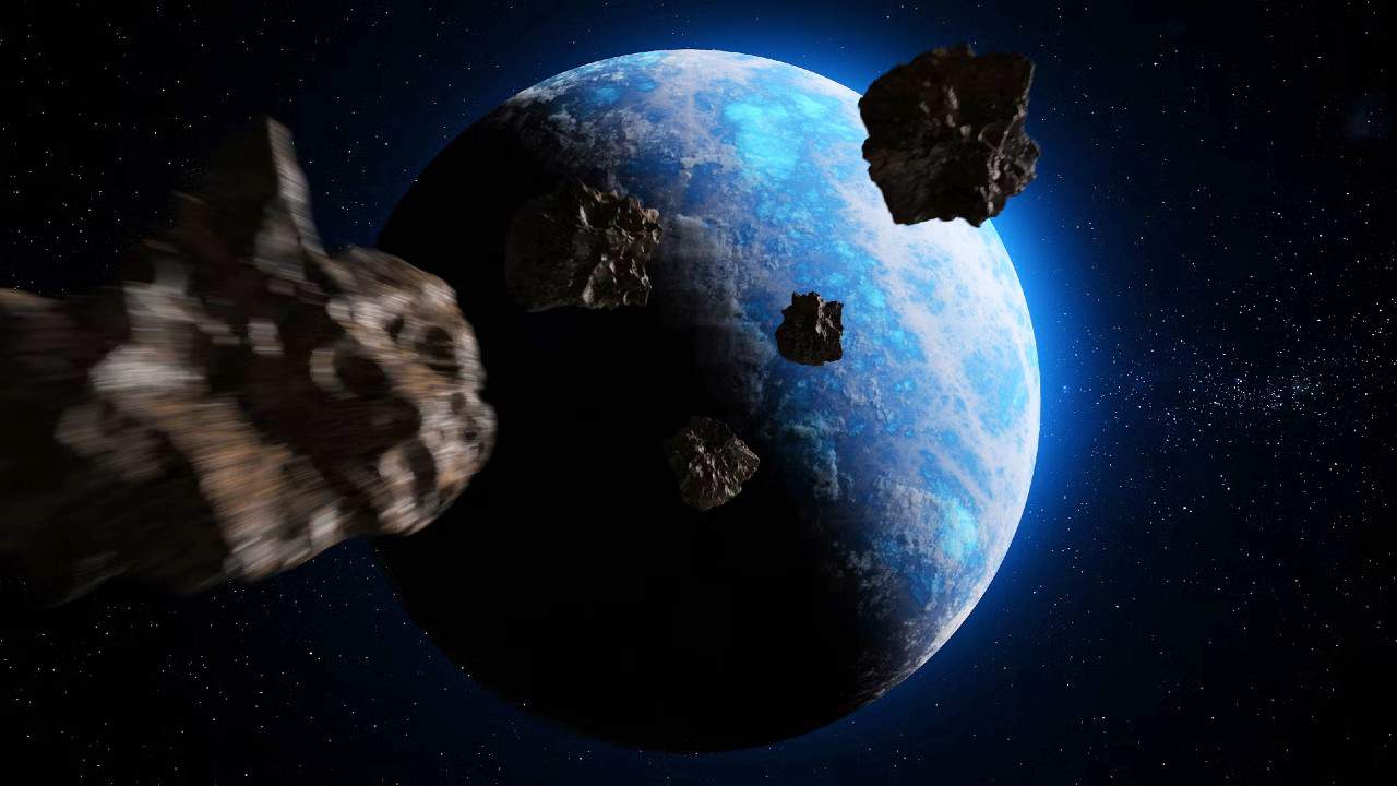 planet space asteroid