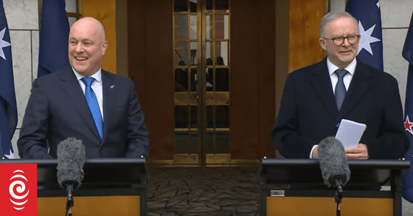 Watch: Christopher Luxon and Australia’s Anthony Albanese hold joint conference in Canberra