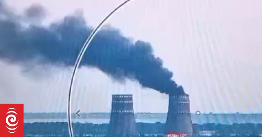 Ukraine and Russia trade accusations over fire at occupied nuclear plant