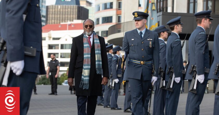 New Zealand PM welcomes Vanuatu leader Charlot Salwai