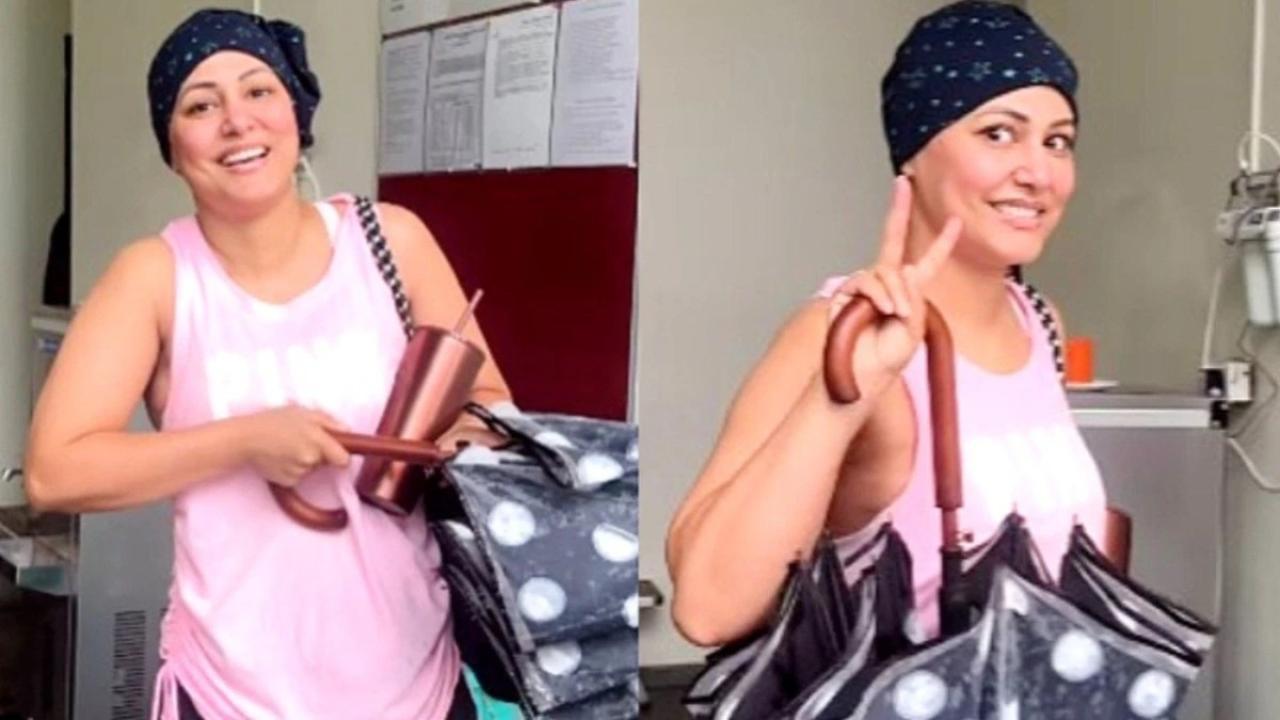 Hina Khans legs get numb while working out as she