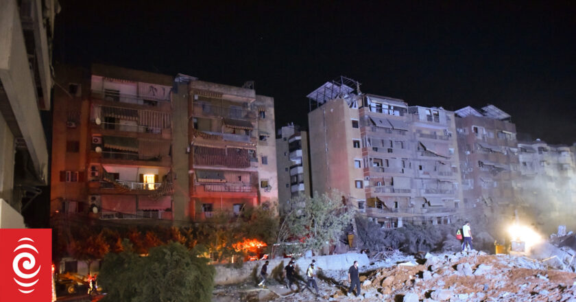 Massive explosions in Beirut as IDF says it has hit Hezbollah headquarters ’embedded’ in residential buildings