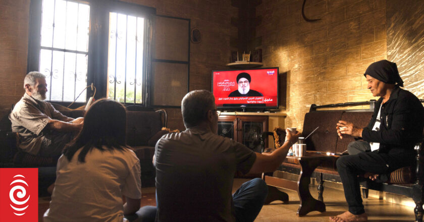 Hezbollah chief denounces Israeli attacks as warplane sonic booms rattle Beirut