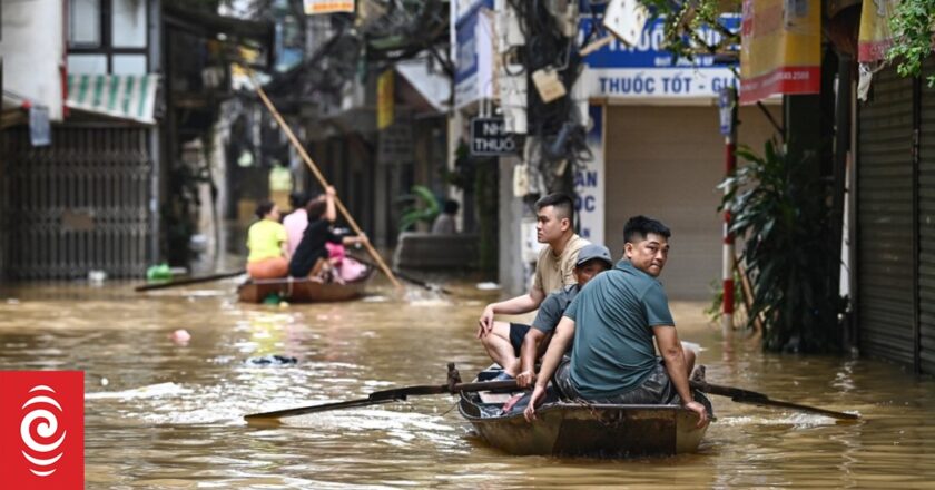 Parts of Hanoi remain flooded as landslides hit northern Vietnam