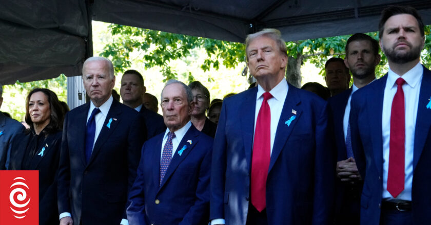 Biden, Harris and Trump visit September 11 site in New York