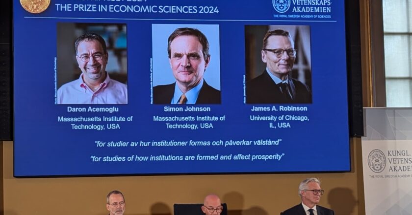 Nobel economics prize given to U.S.-based economists for work on prosperity