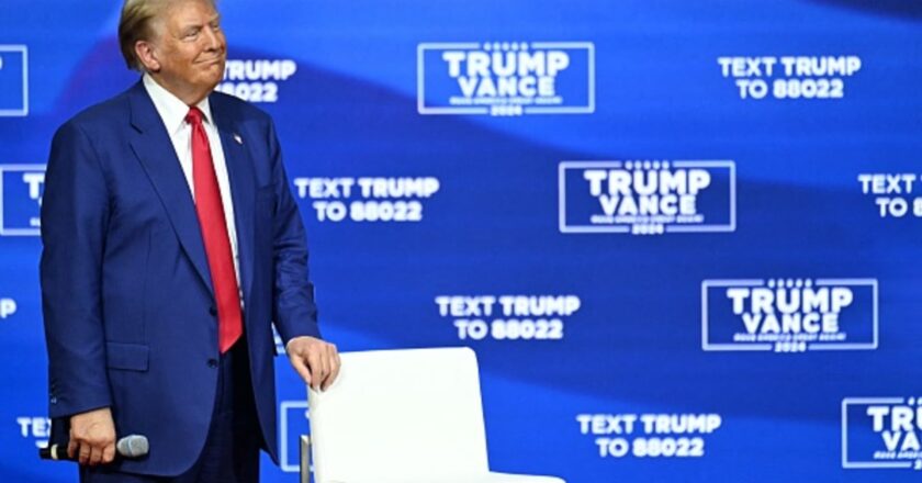 Harris mocks Trump over town hall music, health records