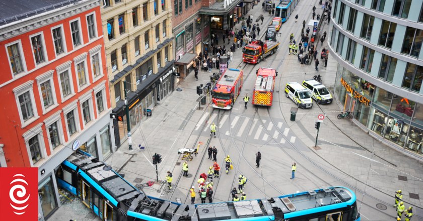 Norwegian runaway tram crashes into store
