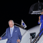 King Charles III and Queen Camilla land in Sydney, marking first visit by reigning king to Australia