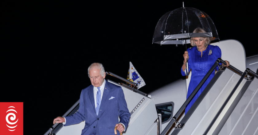 King Charles III and Queen Camilla land in Sydney, marking first visit by reigning king to Australia