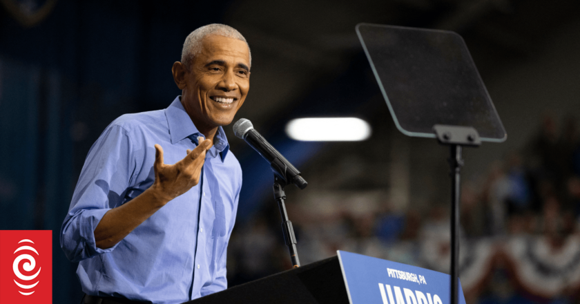 Obama, the ‘hopey-changey guy’, tries to close the deal for Harris