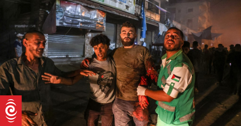 At least 24 killed in Israeli air strike on Gaza mosque and school