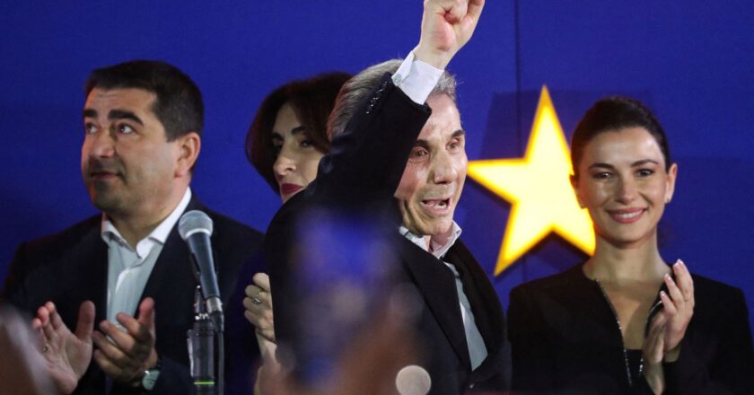 Georgia’s ruling party leads key election race which could decide role in Europe | World News