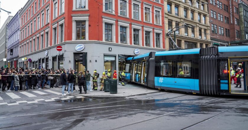 Tram crashes into shop in Oslo injuring four people | World News