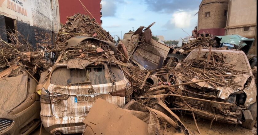Spain floods: Epicentre now a bizarre medley of debris – as video shows miraculous rescue | World News