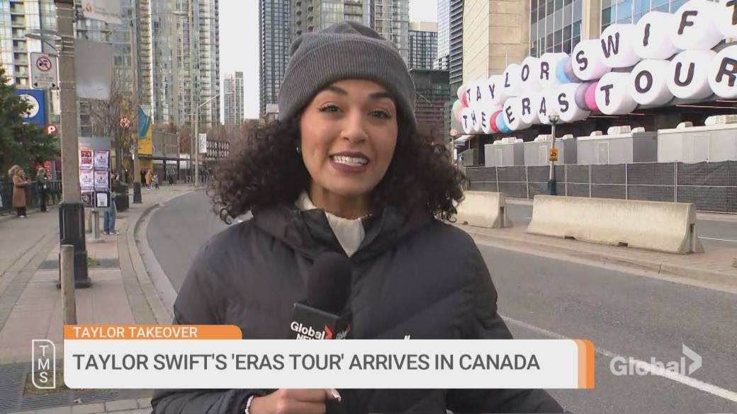Click to play video: 'Taylor Swift ‘Eras Tour’ arrives in Canada'