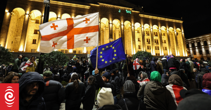 Police, pro-EU Georgians clash for second night at protests over accession freeze