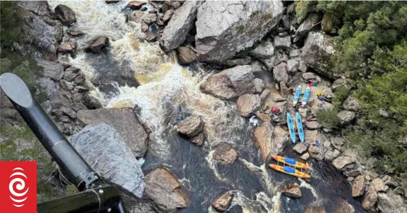 A man who had his leg amputated after being trapped for over 20 hours in Franklin River remains in critical condition