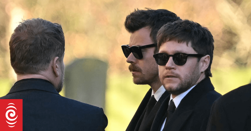 One Direction stars join mourners at Liam Payne’s funeral