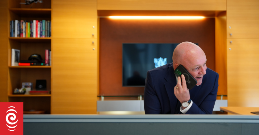 Christopher Luxon speaks with Donald Trump