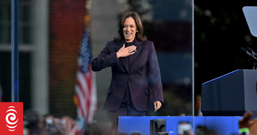 US elections live: Kamala Harris speaks after conceding to Donald Trump