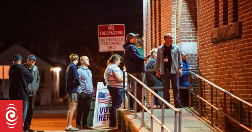 US election live: Polls in pivotal states close as results come in