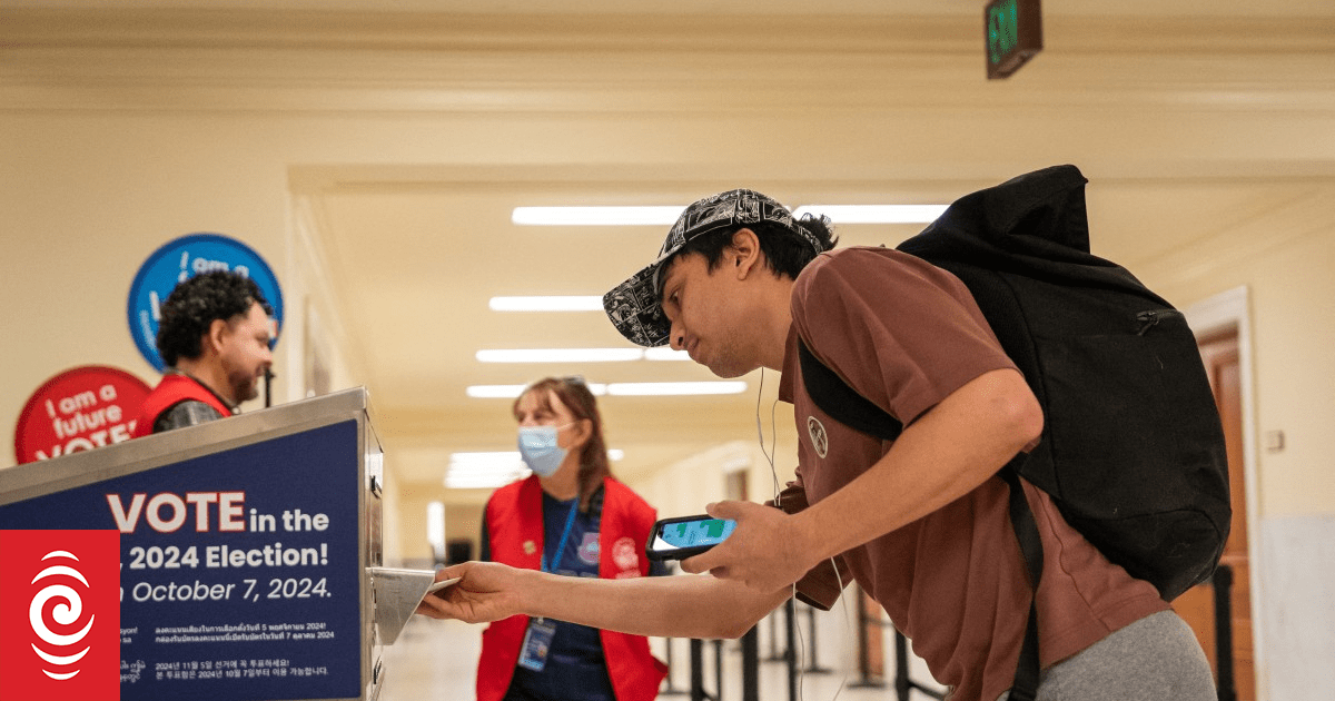 4KH75RJ AFP 20241104 2182289140 v1 Preview CaliforniansVoteEarlyOnEveOfElectionDay jpg