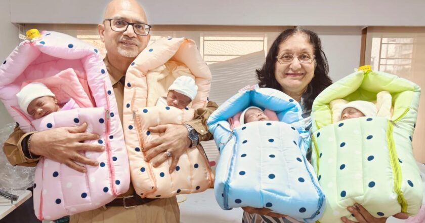 Holy Family Hospital in Bandra celebrates rare birth of quadruplet girls