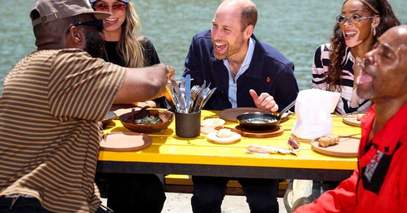 Prince William heckled as he finishes Cape Town tour – but protesters dwarfed by crowds | World News