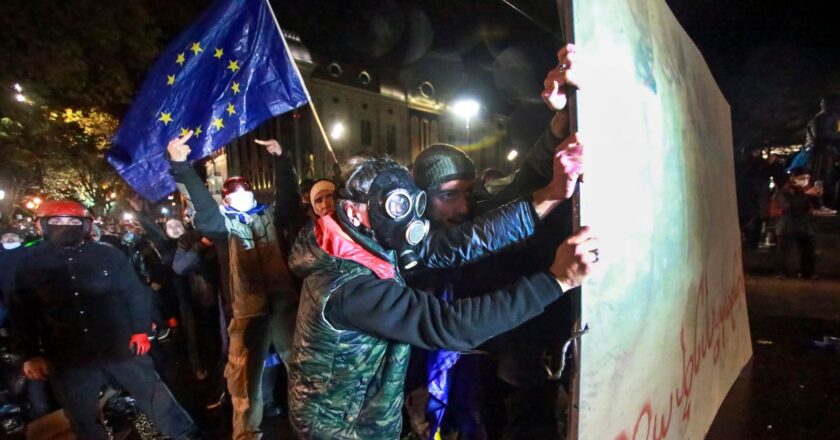 Georgia: Violent protests in Tbilisi as ‘pro-Russian’ government suspends bid to join EU until 2028 | World News