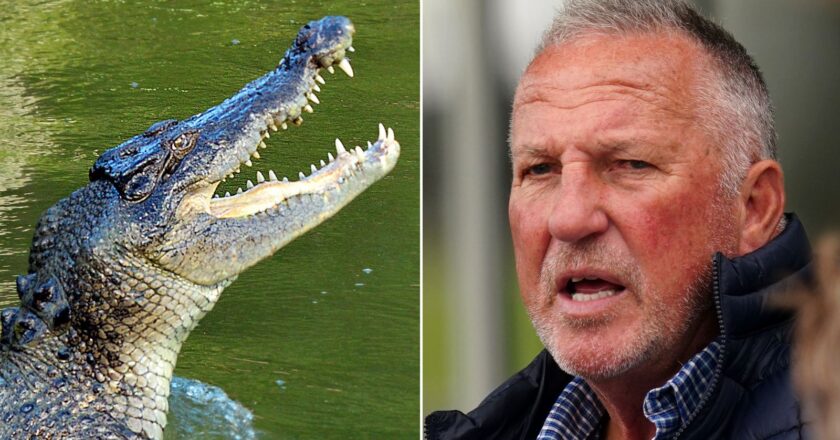 England cricket legend Sir Ian Botham falls into crocodile-infested waters – and is rescued by former rival Merv Hughes | Offbeat News