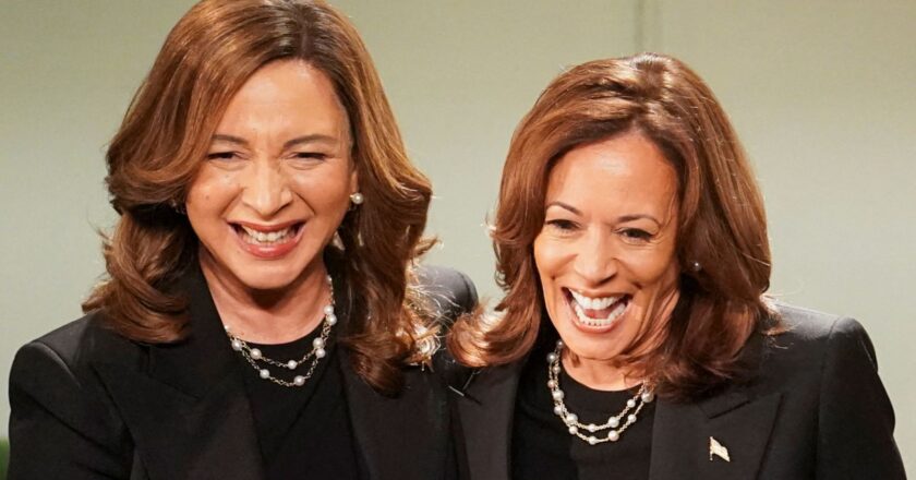 Shock poll puts Harris ahead in Iowa as vice president urges Americans to ‘keep calm-ala’ in Saturday Night Live appearance | US News