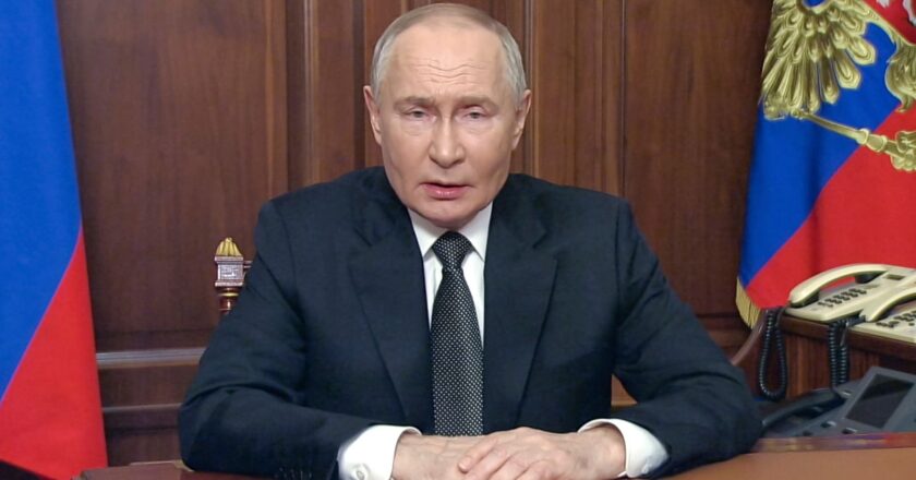 Vladimir Putin warns US and UK over ‘escalation of aggressive actions’ as new missile hits Ukraine | World News