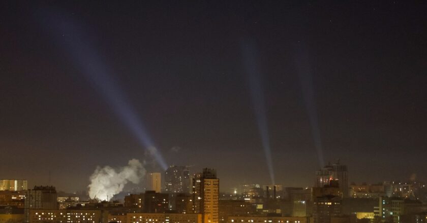 For Ukrainian families in Kyiv the threat of attack from the skies never goes away | World News
